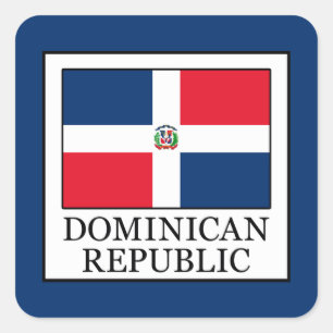 Dominican Republic Square Sticker