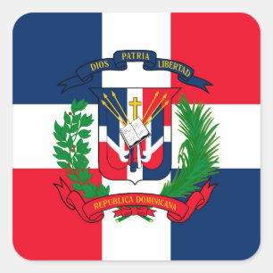Dominican Republic Square Sticker