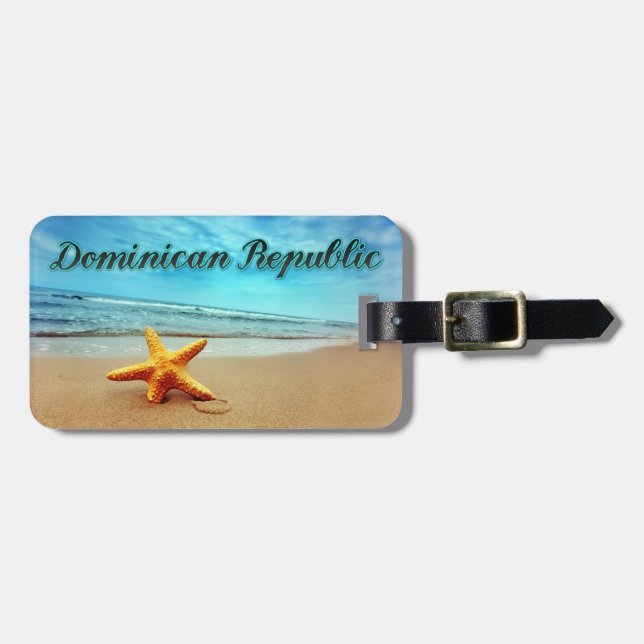 Dominican Republic starfish Luggage Tag (Front Horizontal)