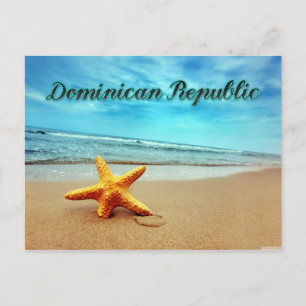 Dominican Republic starfish Postcard