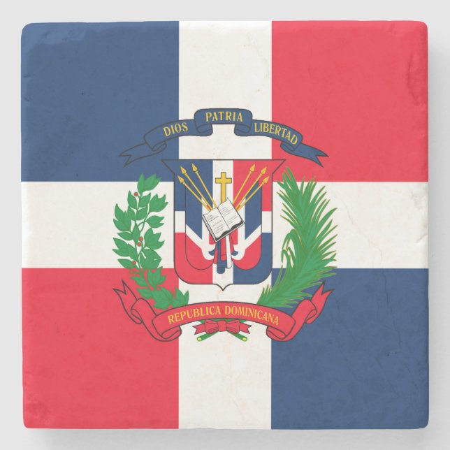 Dominican Republic Stone Coaster (Front)