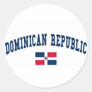 Dominican Republic Style Classic Round Sticker
