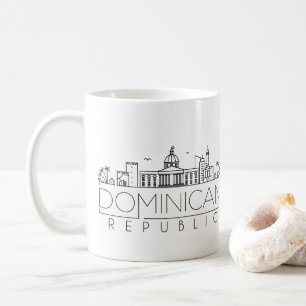 Dominican Republic Stylised Skyline Coffee Mug