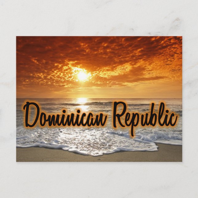 Dominican Republic sunset Postcard (Front)