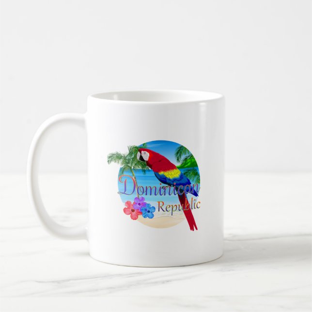 Dominican Republic Tropical Coffee Mug (Left)
