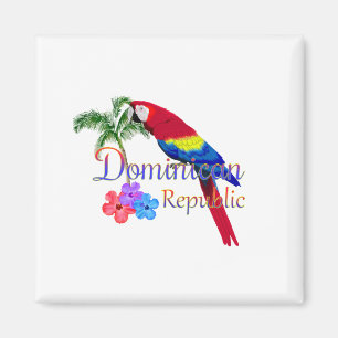 Dominican Republic Tropical Magnet