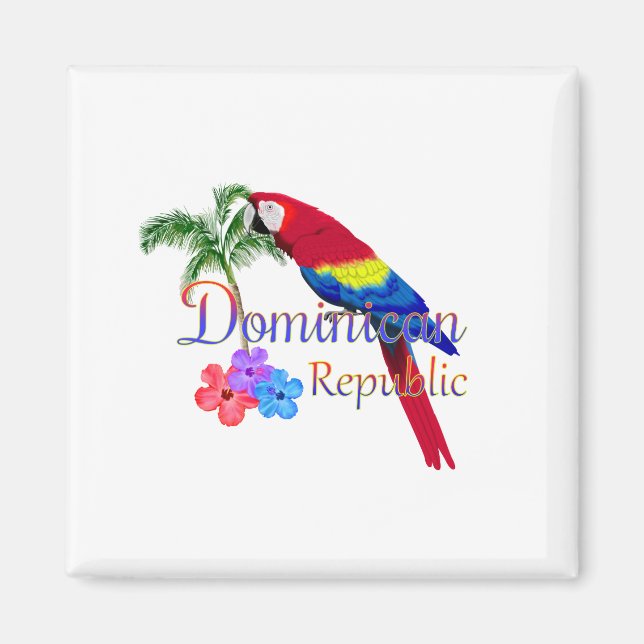 Dominican Republic Tropical Magnet (Front)