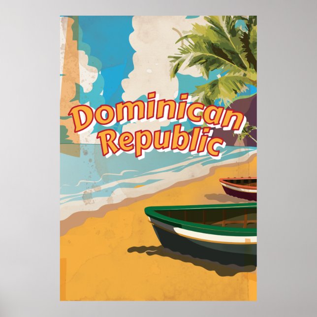 Dominican Republic Vintage vacation Poster (Front)