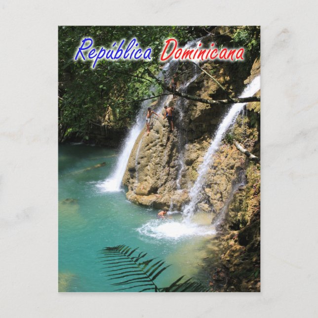 Dominican Republic Waterfall Postcard (Front)
