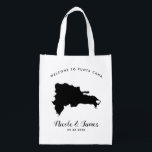 Dominican Republic Wedding Welcome Bag for Guests<br><div class="desc">Fill this reusable tote bag with your favourite treats for guests to your wedding!</div>