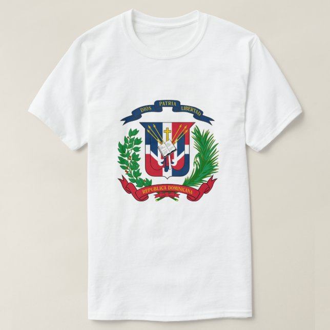Dominican Republic's Coat of Arms T-shirt (Design Front)