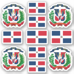 Dominican state symbols / coat of arms and flag