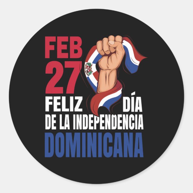 Dominicana - Dominican Independence Day  Classic Round Sticker (Front)