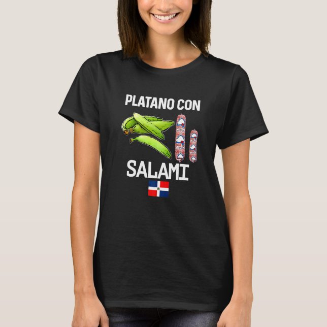 Dominicana Flag Rd Dominican Republic Food Mangu P T-Shirt (Front)