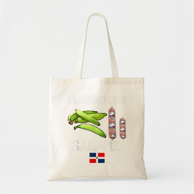 Dominicana Flag RD Dominican Republic Food Mangu P Tote Bag (Front)