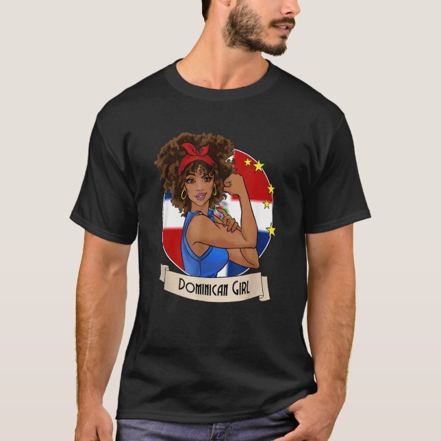 Dominicana Girl Dominicanan Mujer Republica Domini T-Shirt (Front)
