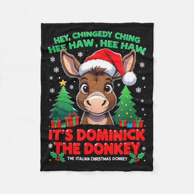 Dominick Cheer Mi Burrito Sabanero Mexican Christm Fleece Blanket (Front)