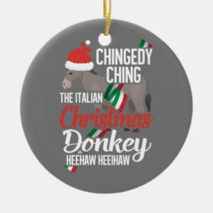 Dominick The Christmas Donkey Italian Christmas Do Ceramic Tree Decoration