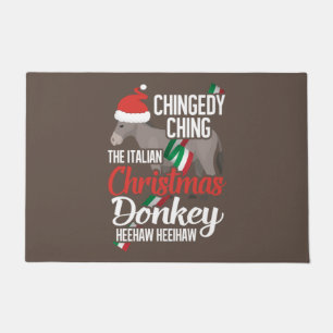 Dominick The Christmas Donkey Italian Christmas Do Doormat