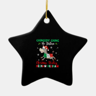 Dominick The Christmas Donkey-Italian Donkey Ceramic Tree Decoration
