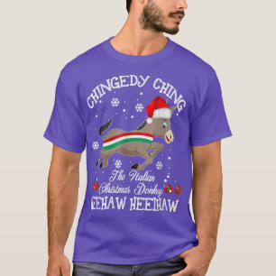 Dominick The Christmas Donkey Italian Donkey Chris T-Shirt