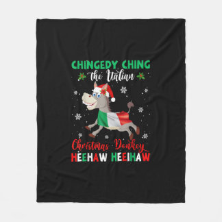 Dominick The Christmas Donkey-Italian Donkey Fleece Blanket
