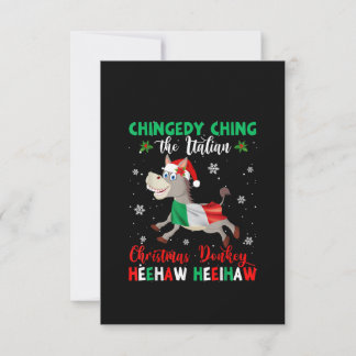 Dominick The Christmas Donkey-Italian Donkey Thank You Card