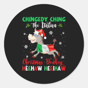 Dominick The Christmas Italian Chris  Classic Round Sticker
