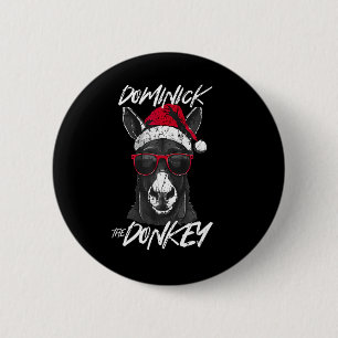 Dominick The Donkey 6 Cm Round Badge