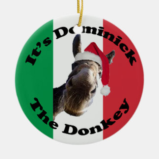 dominick the donkey ceramic tree decoration