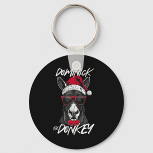 Dominick The Donkey Christmas Funny Key Ring