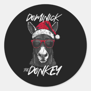 Dominick The Donkey  Classic Round Sticker