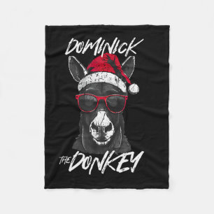 Dominick The Donkey Fleece Blanket