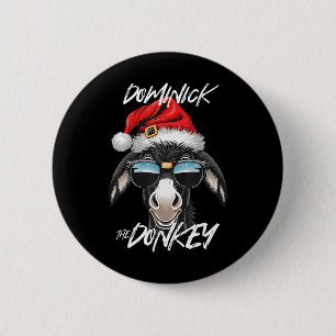Dominick The Donkey Funny Christmas Italian Christ 6 Cm Round Badge