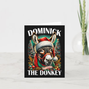 Dominick The Donkey Funny Christmas Italian Christ Card