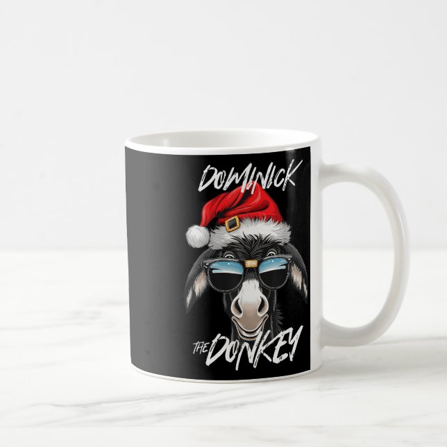Dominick The Donkey Funny Christmas Italian Christ Coffee Mug (Right)