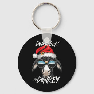 Dominick The Donkey Funny Christmas Italian Christ Key Ring