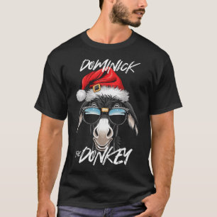 Dominick The Donkey Funny Christmas Italian Christ T-Shirt