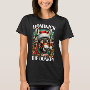 Dominick The Donkey Funny Christmas Italian Christ T-Shirt