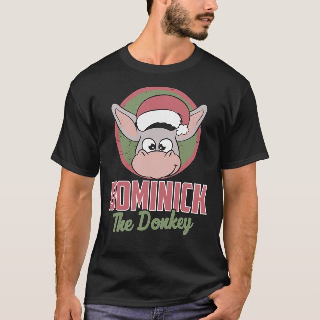 Dominick The Donkey Italian Christmas Classic T-Sh T-Shirt (Front)
