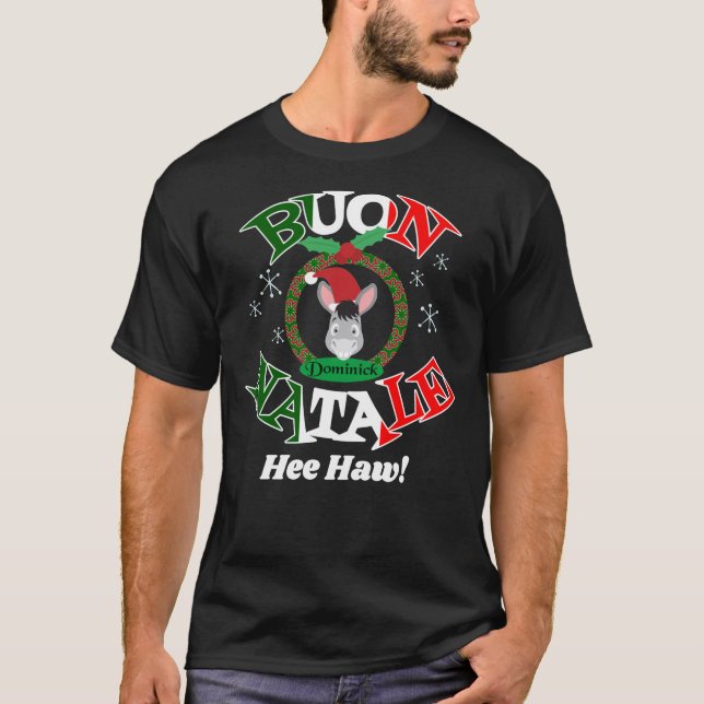 Dominick the Donkey Italian Christmas Song Essenti T-Shirt (Front)