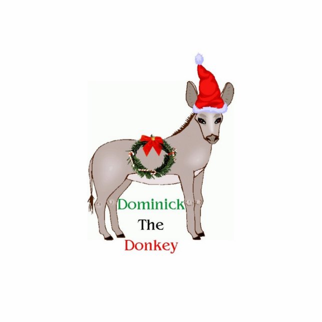 Dominick the Donkey Ornament Photo Sculpture Decoration (Front)