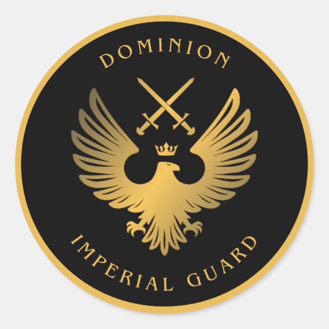 Dominion Imperial Guard large round Stickers (Front)