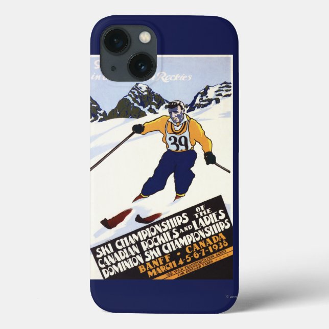 Dominion Ski Championship Poster Case-Mate iPhone Case (Back)