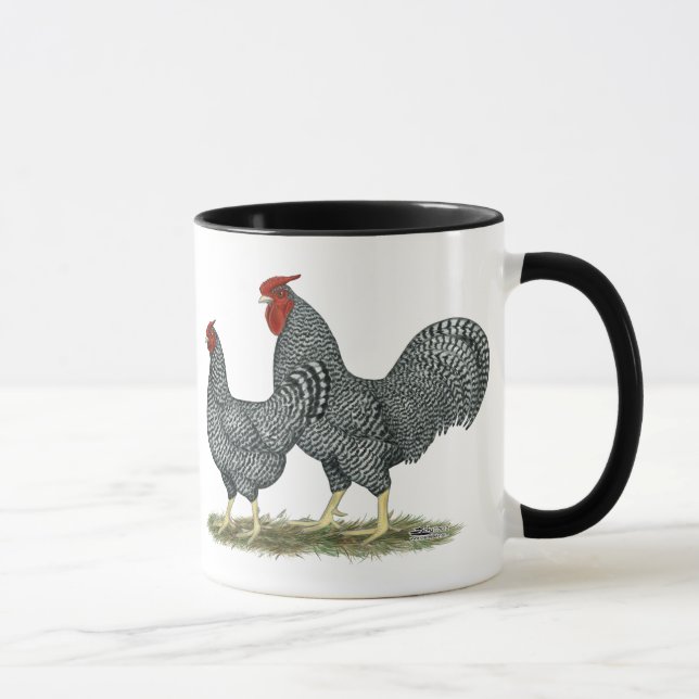 Dominique Chickens Mug (Right)