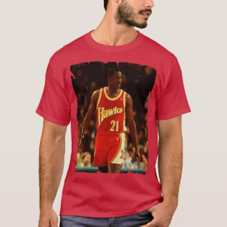 Dominique Wilkins Vintage Design Of Basketball 3 T-Shirt
