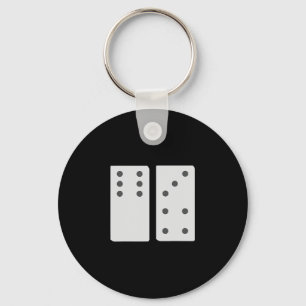 Domino 67 Matching Group Funny 6 And 7 Number Tile Key Ring