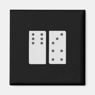 Domino 67 Matching Group Funny 6 And 7 Number Tile Magnet