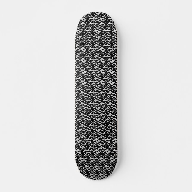 Domino Effect - v2 - Black and White Skateboard (Front)