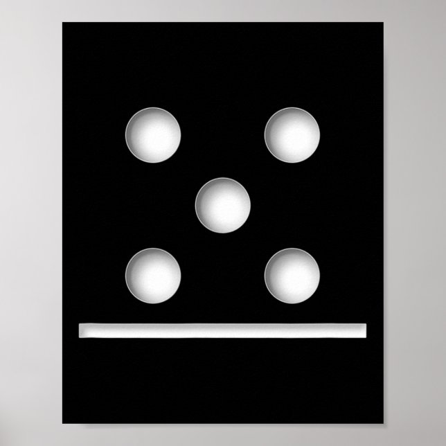 Domino Game 5 0 Halloween Christmas  Poster (Front)